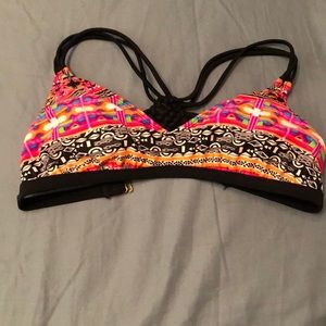 tribal print bikini top